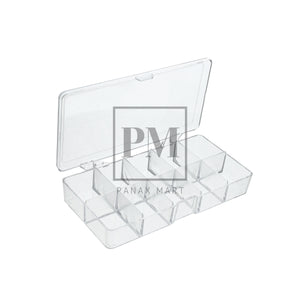10 Compartment Clear Round Plastic Organizer DC-1 - Panax Mart