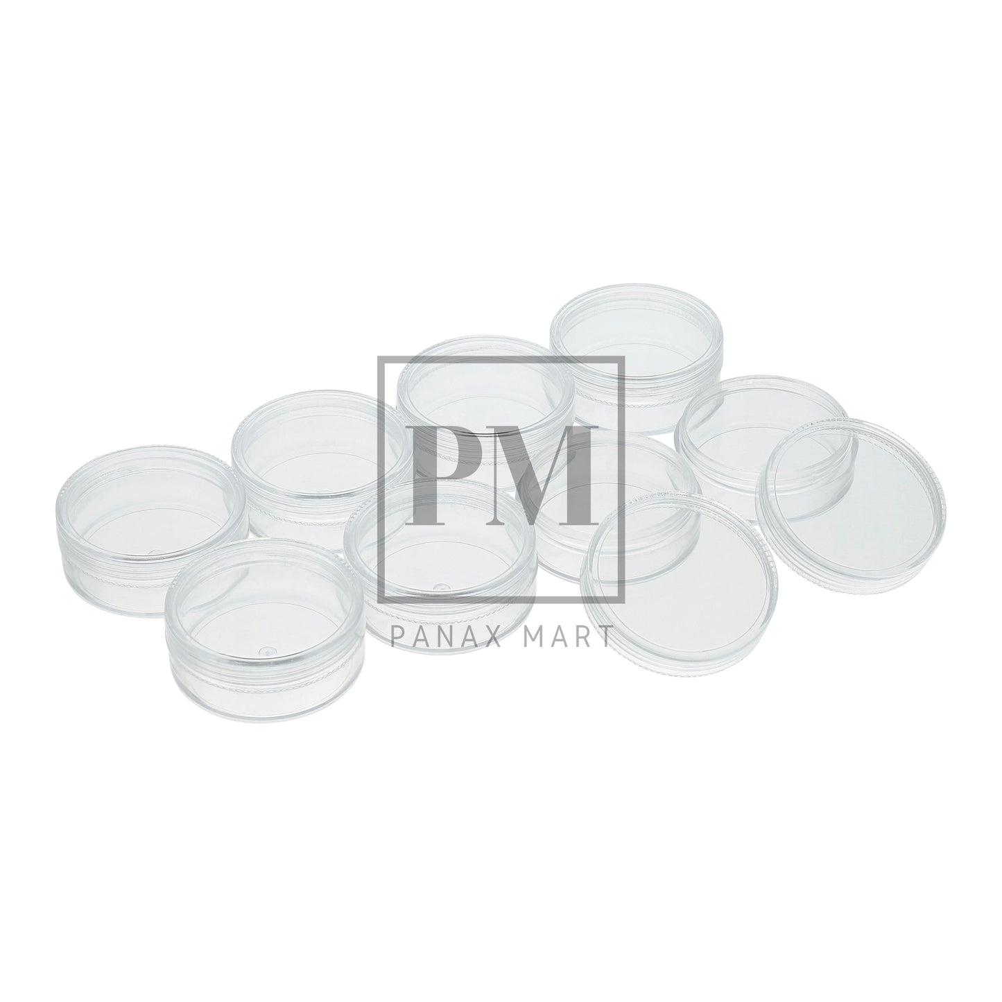 8 Piece Clear Screw-Top Plastic Organizer BA1 - Panax Mart