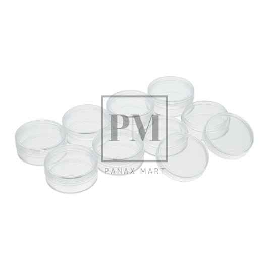 8 Piece Clear Screw-Top Plastic Organizer BA1 - Panax Mart